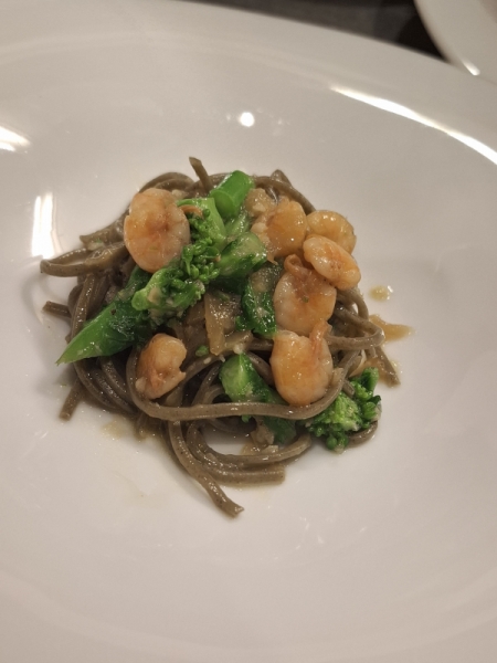 グラノアルソ(焦がし小麦)のパスタ