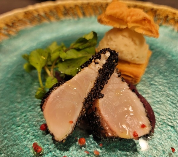 カンパチと玉ねぎジェラート